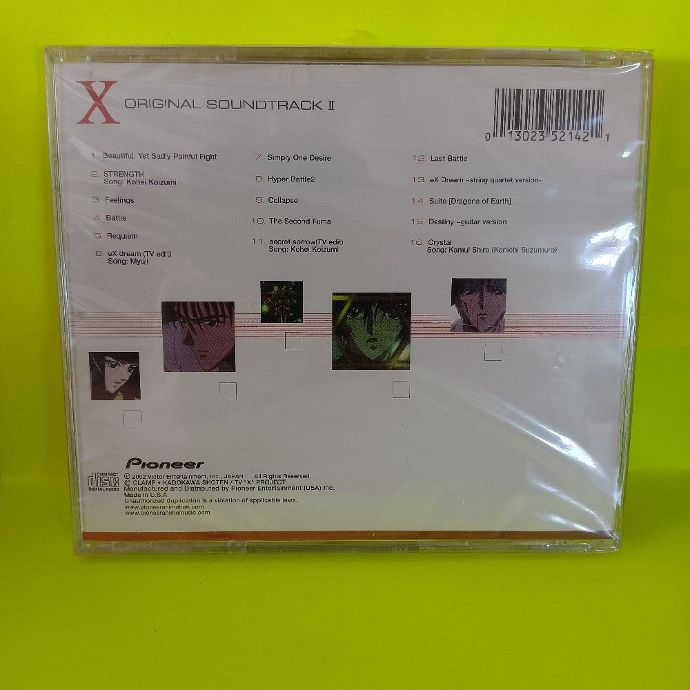 Naoki Sato - X Original Soundtrack II - 2002 - 5214-2 - New - Sealed - CDs