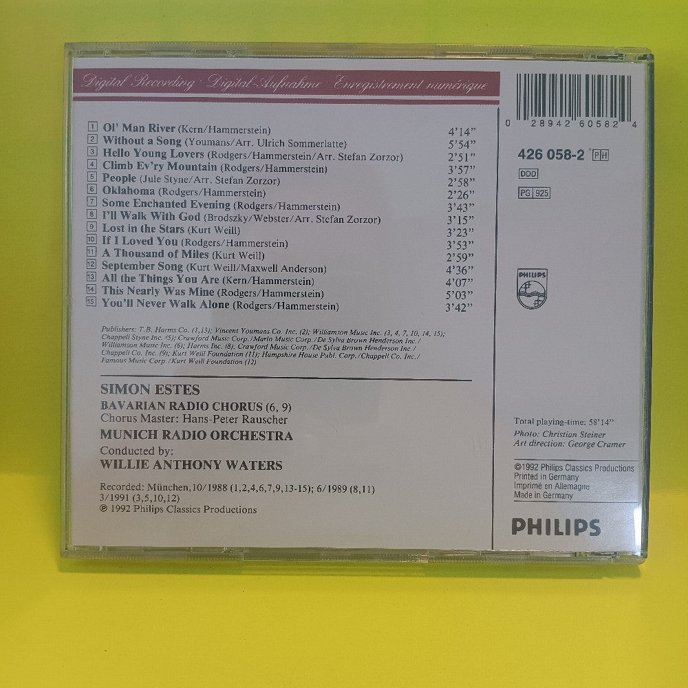 Simon Estes SIGNED - Ol' Man River Broadway's Greatest Hits - 1992 - 426 058-2 - Used - VG++ - CDs