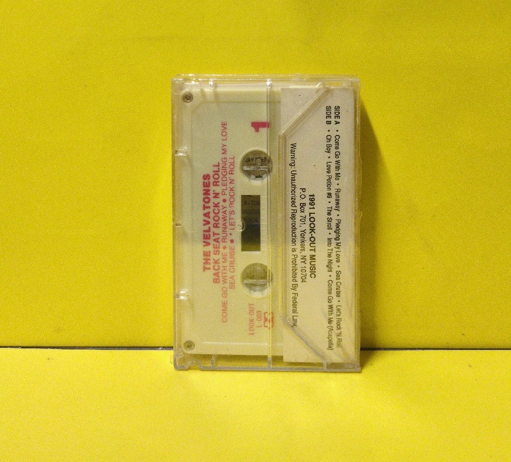 The Velvatones - Back Seat Rock 'N Roll - 1991 - L-003 - New - Sealed - Cassettes