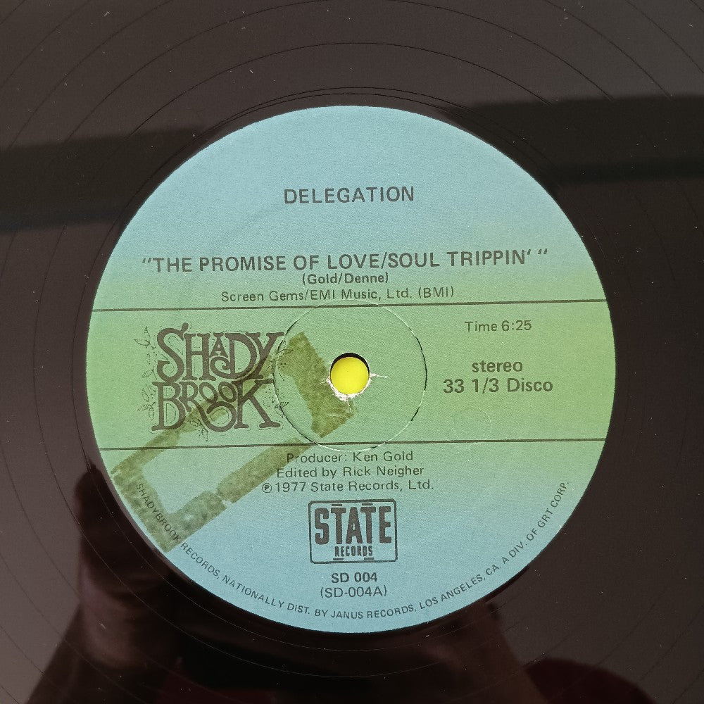 Delegation - The Promise Of Love/ Soul Trippin 12" - 1978 - SD004 - Used - VG+ - Vinyl