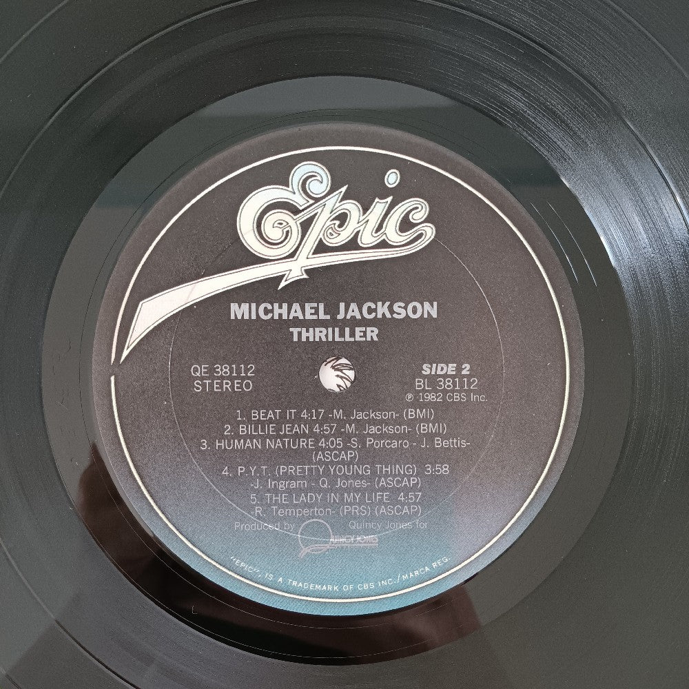 Michael Jackson - Thriller OG NO CO-PRODUCER CREDIT - 1982 - QE 38112 - Used - VG+ - Vinyl