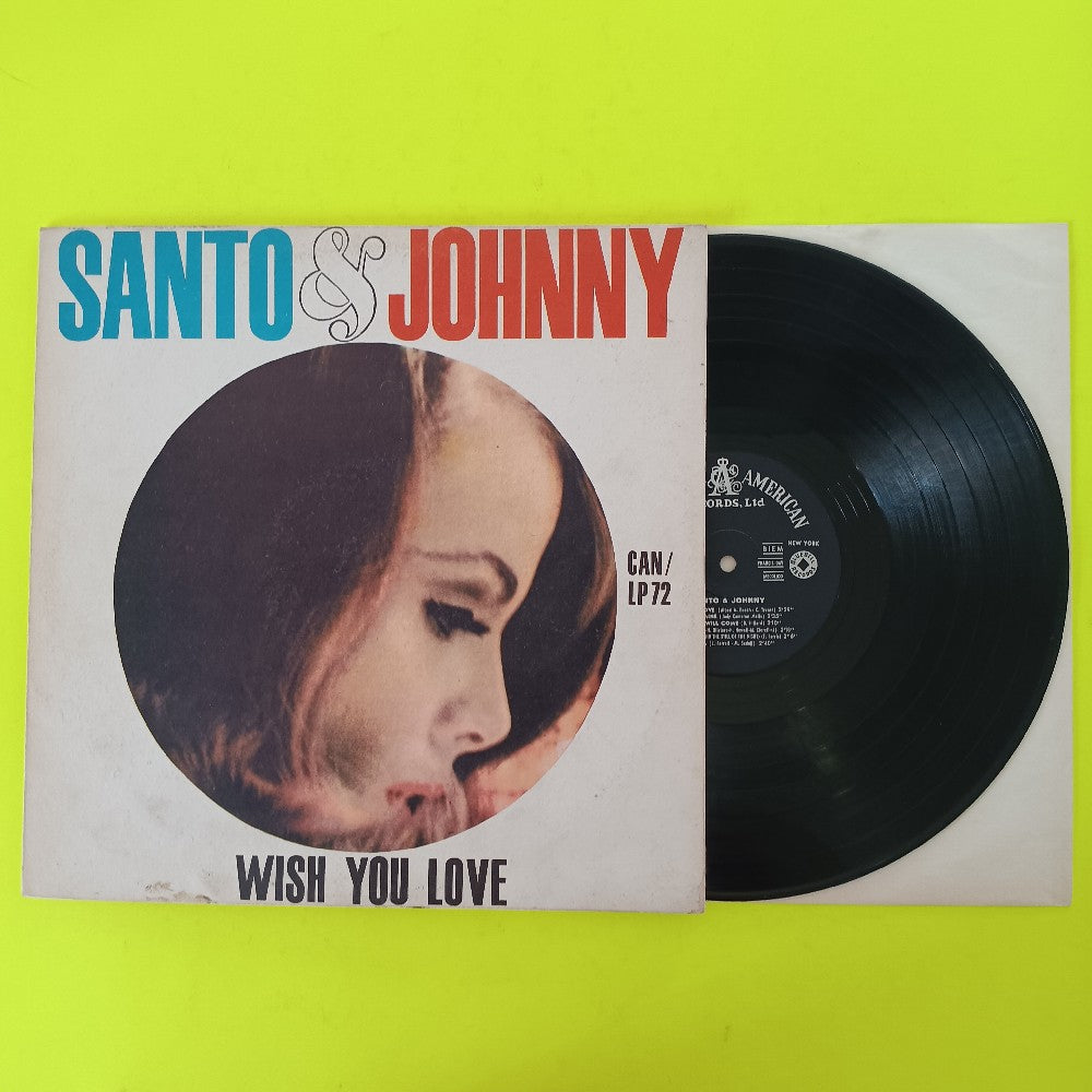 Santo & Johnny - Wish You Love ITALY - 1964 - CAN/LP72 - Used - VG+ - Vinyl