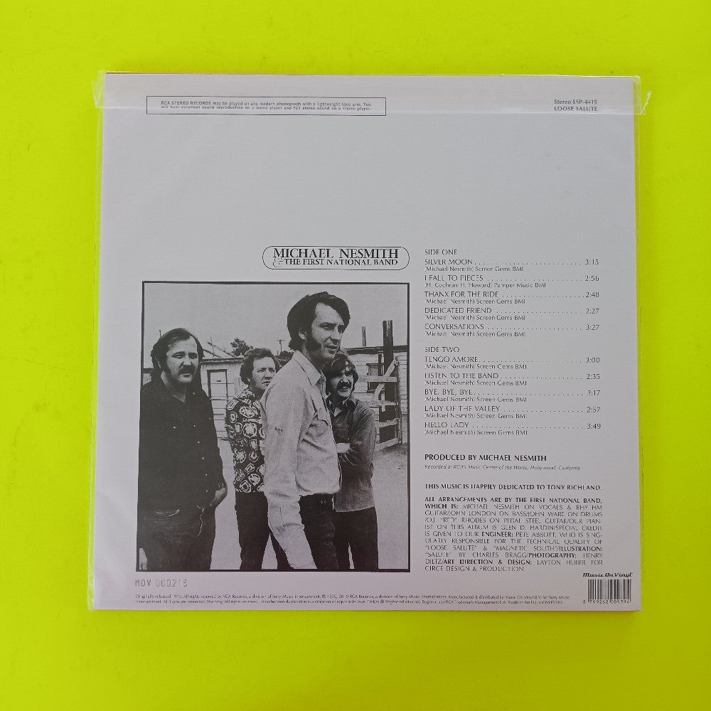 Michael Nesmith & The First National Band - Loose Salute LIMITED TRANSPARENT #ED - 2019 - MOVLP2383 - New - Sealed - Vinyl