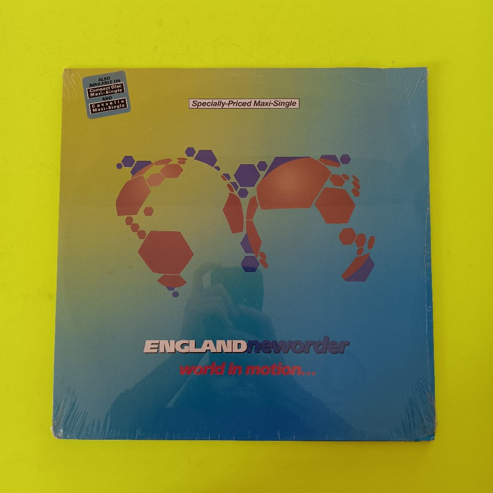 Englandneworder New Order - World In Motion... 12" - 1990 - 0-21582 - New - Sealed - Vinyl