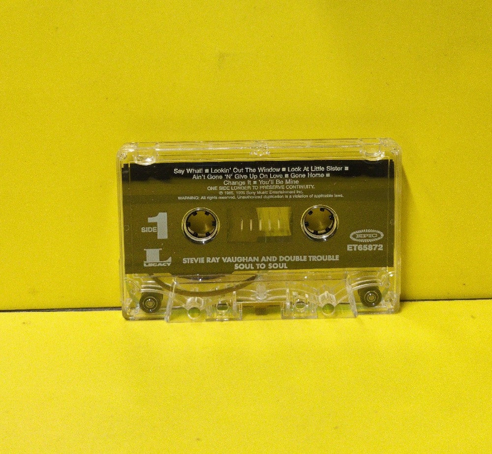 Stevie Ray Vaughan & Double Trouble - Soul To Soul - 1999 - ET 65872 - Used - EX - Cassettes