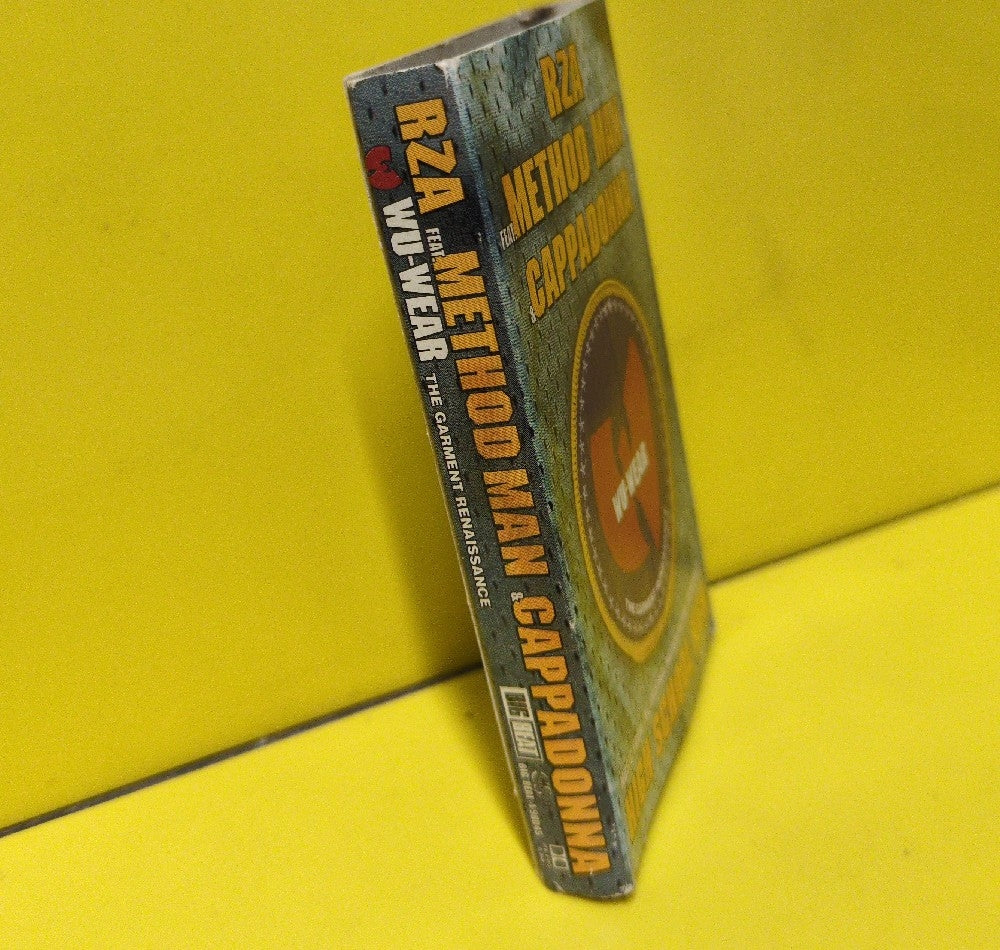 RZA, Real Live - Wu-Wear: The Garment Renaissance / Get Down For Mine - 1996 - 4-98045 - Used - EX - Cassettes - Cassette Single - Cardboard Sleeve - Black Tape Shell