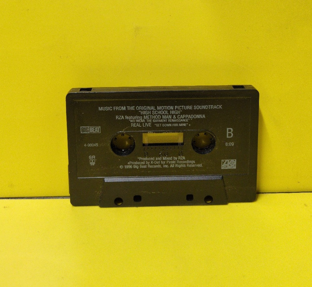 RZA, Real Live - Wu-Wear: The Garment Renaissance / Get Down For Mine - 1996 - 4-98045 - Used - EX - Cassettes - Cassette Single - Cardboard Sleeve - Black Tape Shell