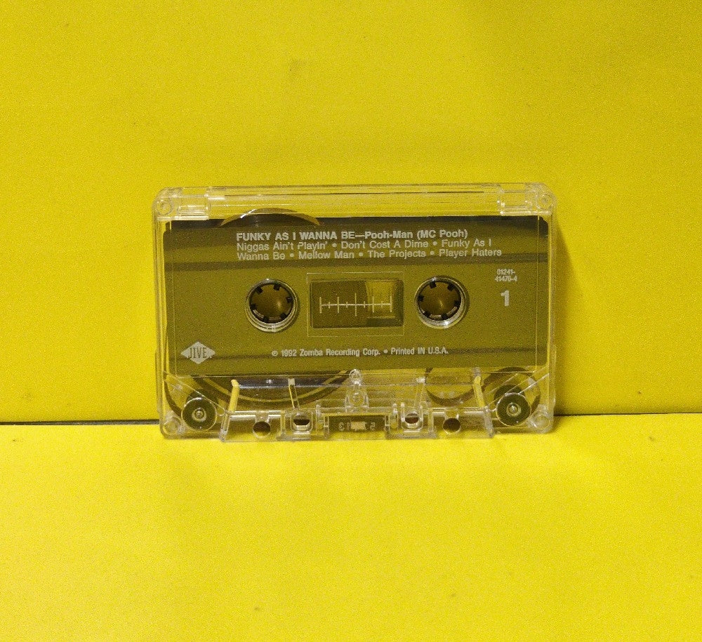Pooh-Man - Funky As I Wanna Be - 1992 - 01241-41476-4 - Used - EX - Cassettes