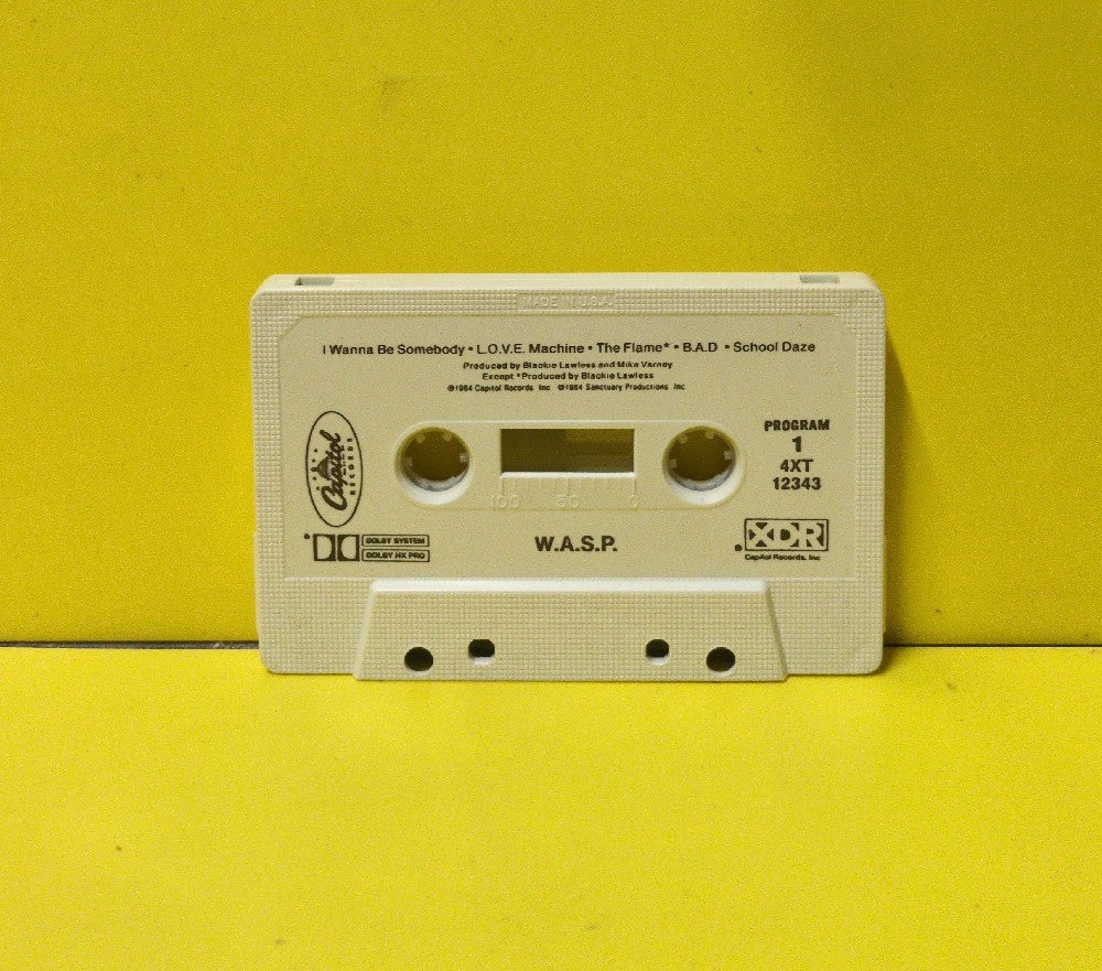 W.A.S.P. - W.A.S.P. - 1984 - 4XT-12343 - Used - EX - Cassettes - XDR