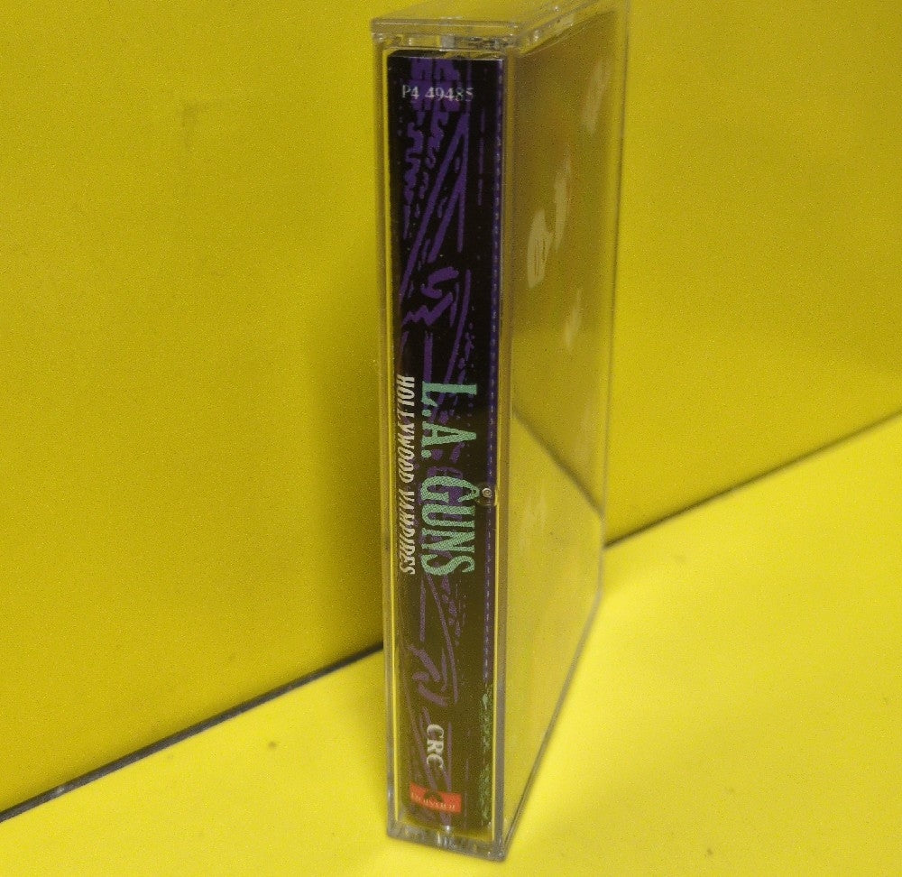 L.A. Guns - Hollywood Vampires - 1991 - P4 49485 - Used - EX - Cassettes - CRC Club Edition - Clear Tape Shell