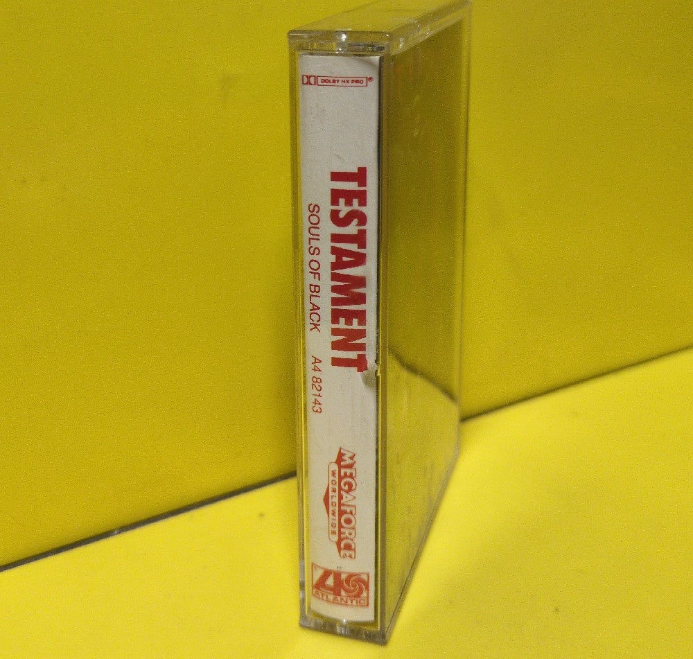 Testament - Souls Of Black - 1990 - A4 82143 - Used - EX - Cassettes - Columbia House Club Edition - Clear Tape Shell