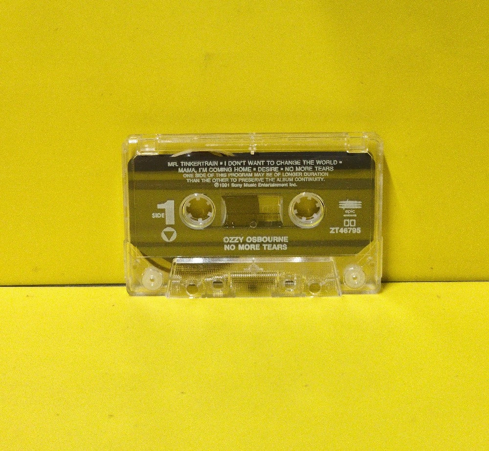 Ozzy Osbourne - No More Tears - 1991 - ZT 46795 - Used - EX - Cassettes - Clear Tape Shell