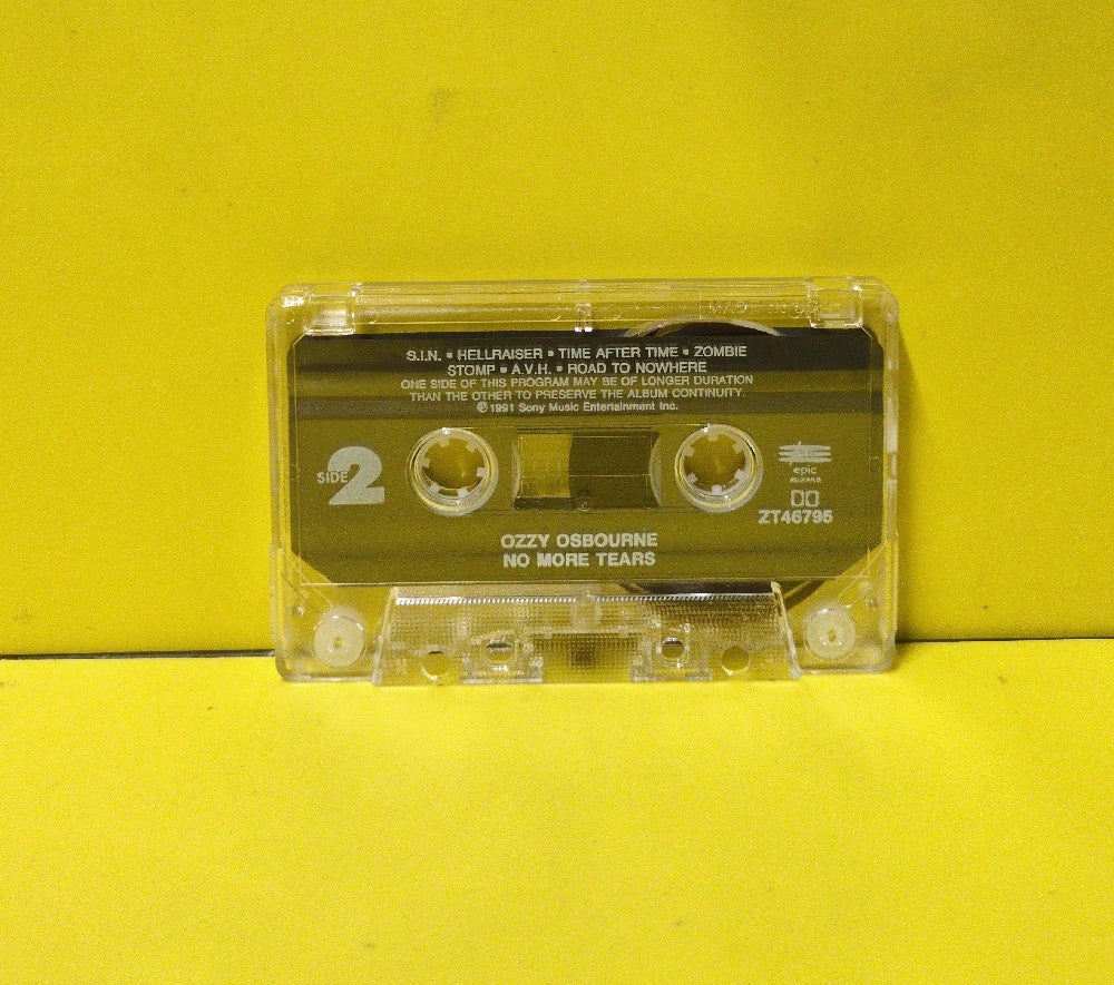 Ozzy Osbourne - No More Tears - 1991 - ZT 46795 - Used - EX - Cassettes - Clear Tape Shell