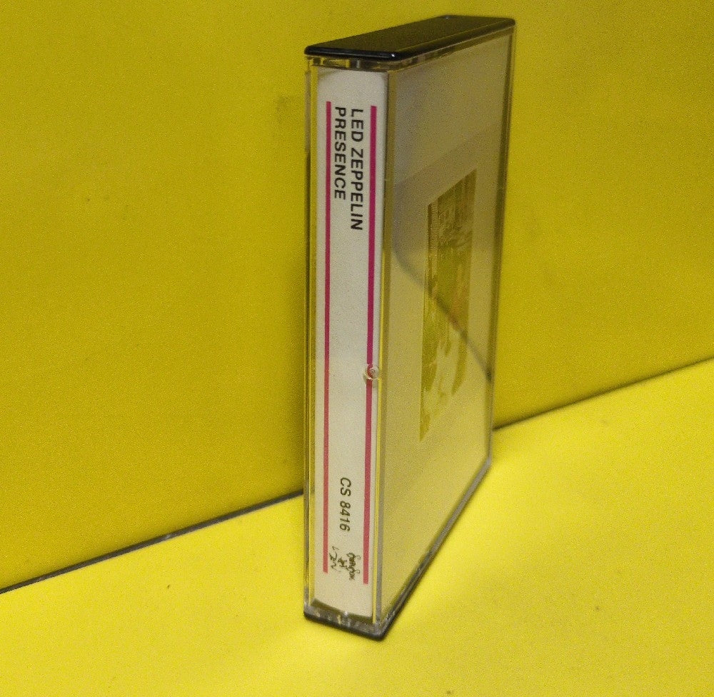 Led Zeppelin - Presence - 1976 - CS 8416 - Used - EX - Cassettes - Columbia House Club Edition - White Tape Shell
