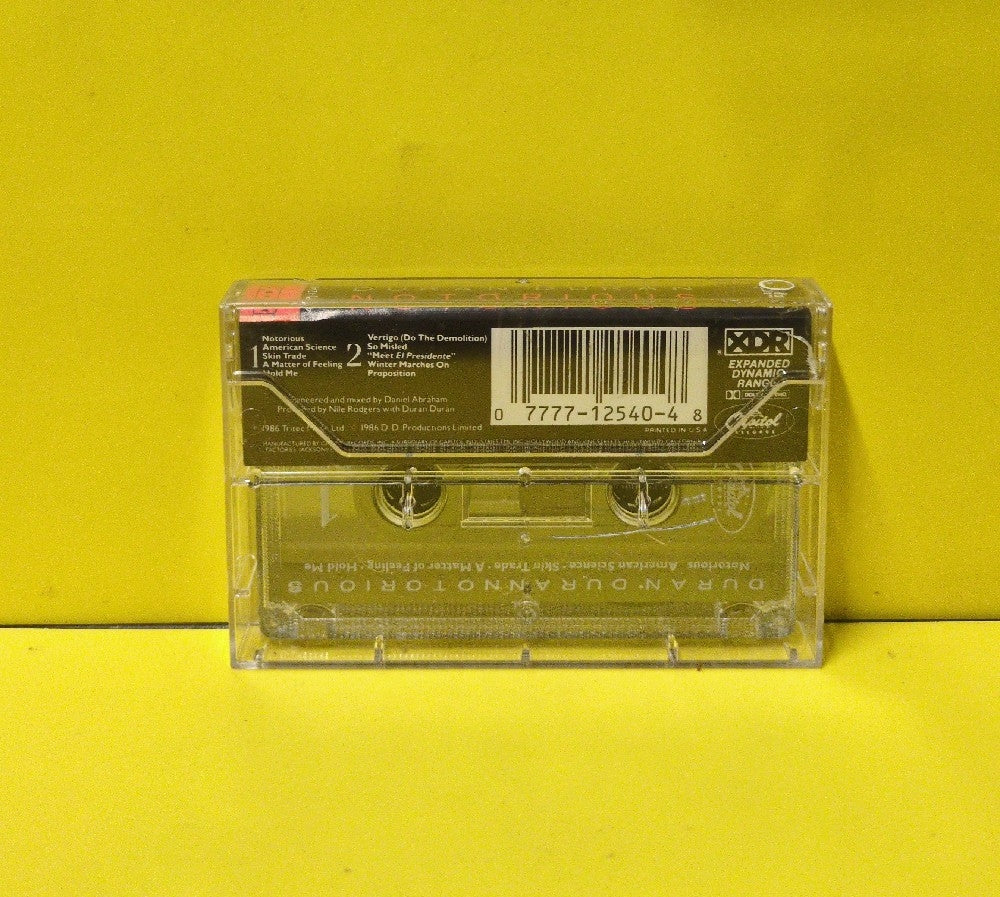 Duran Duran - Notorious - 1986 - 4PJ-12540 - Used - EX - Cassettes - XDR