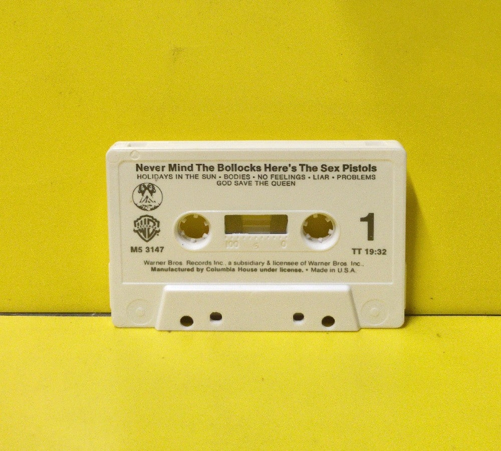 Sex Pistols - Never Mind The Bollocks Here's The Sex Pistols - M5 3147 - Used - EX - Cassettes - Reissue - Columbia House Club Edition - White Tape Shell