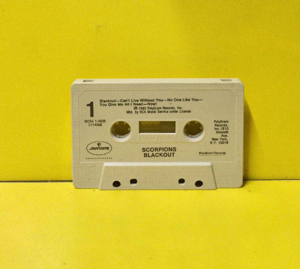 Scorpions - Blackout - MCR4-1-4039 - Used - EX - Cassettes - RCA Club Edition - Beige Tape Shell