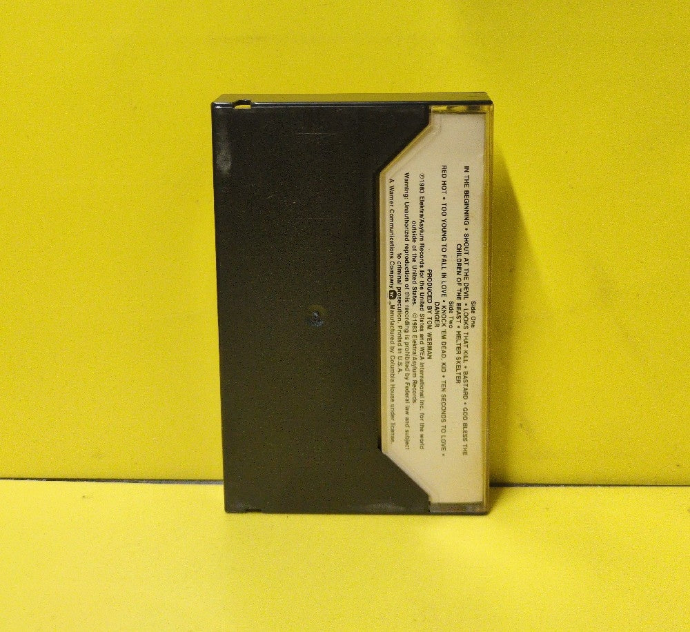 Motley Crue - Shout At The Devil - 1983 - E4-60289 - Used - EX - Cassettes - Columbia House Club Edition - Beige Tape Shell