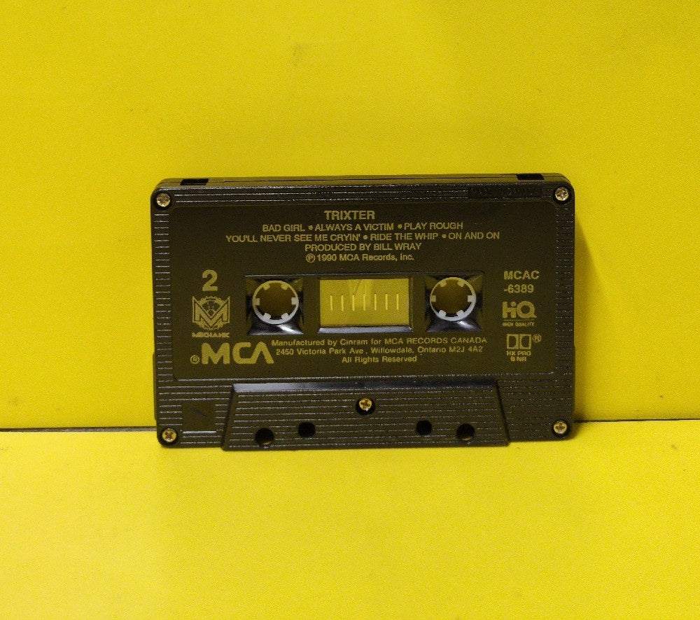 Trixter - Trixter - 1990 - MCAC-6389 - Used - EX - Cassettes - Canadian Import - Willowdale Address - Black Tape Shell
