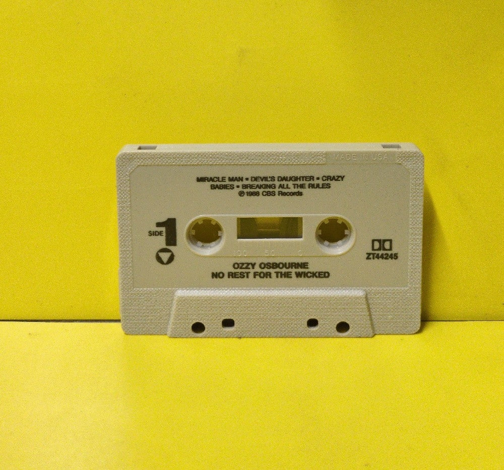 Ozzy Osbourne - No Rest For The Wicked - 1988 - OZT 44245 - Used - EX - Cassettes
