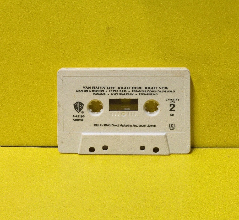 Van Halen - Live: Right Here, Right Now (Cassette One) - 1993 - C 201165 / 9 45198-4 - Used - EX - Cassettes - BMG Club Edition