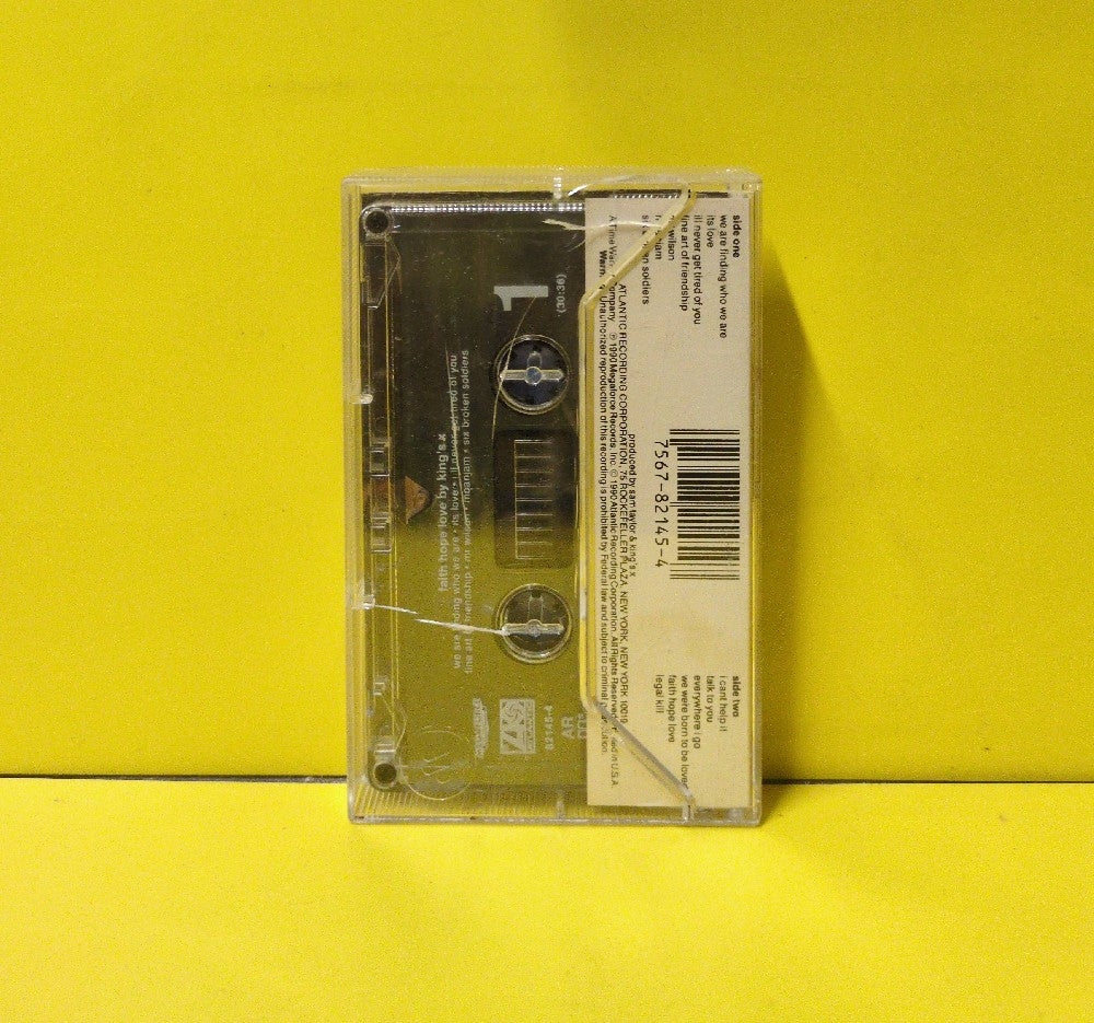 King's X - Faith Hope Love - 1990 - 7 82145-4 - Used - EX - Cassettes - Clear Tape Shell - AR