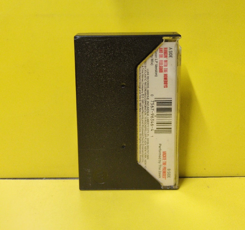 The 2 Live Crew And Triple XXX - Hangin' With The Homeboys And Dr. Feelgood / Vacate The Premises - 1991 - 7 4-96346 - Used - EX - Cassettes - Cassette Single - Black Tape Shell