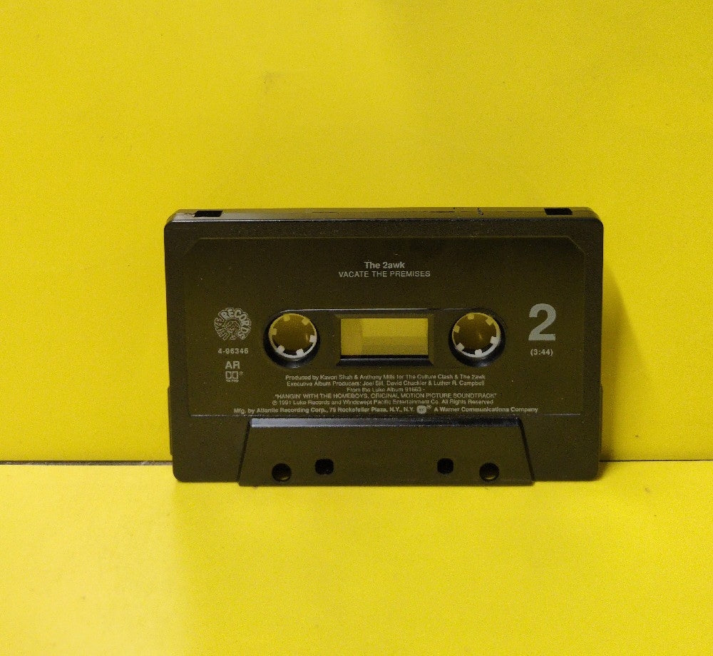 The 2 Live Crew And Triple XXX - Hangin' With The Homeboys And Dr. Feelgood / Vacate The Premises - 1991 - 7 4-96346 - Used - EX - Cassettes - Cassette Single - Black Tape Shell