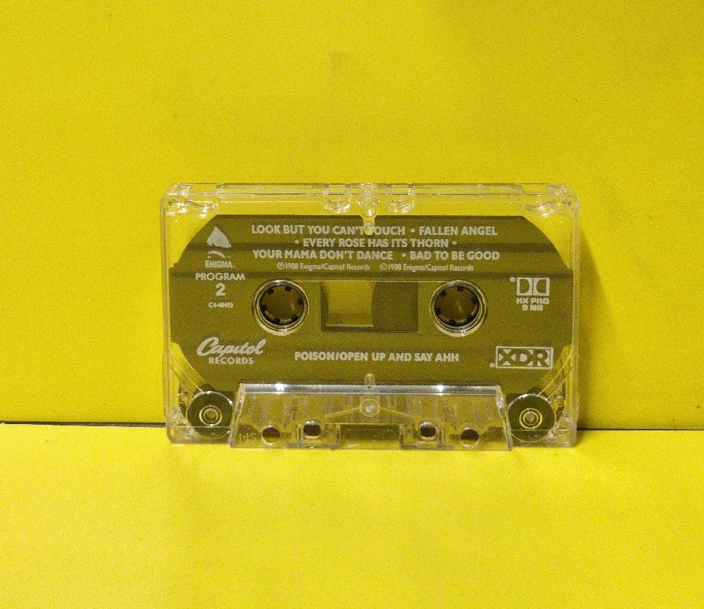 Poison - Open Up And Say ...Ahh! - 1988 - C4-48493 - Used - EX - Cassettes - XDR