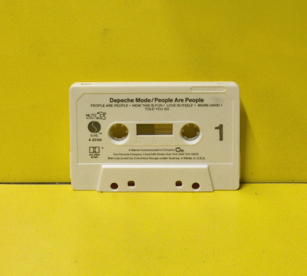 Depeche Mode - People Are People - 1984 - W4 25124 - Used - EX - Cassettes - Columbia House Club Edition - White Tape Shell