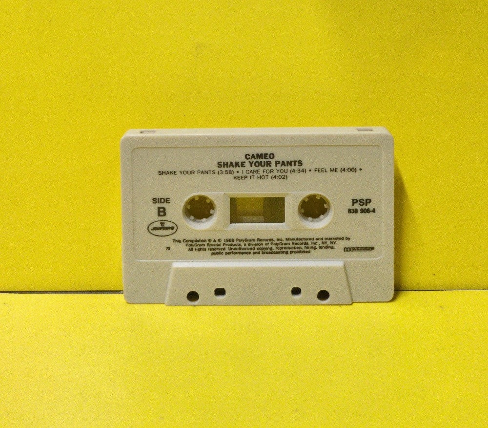 Cameo - Shake Your Pants - 1989 - 838 906-4 - Used - EX - Cassettes - Beige Back Case - Off-White Tape Shell