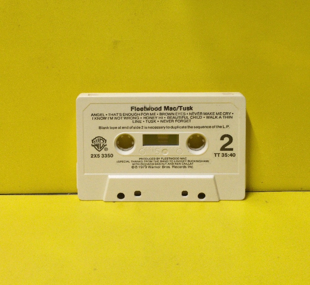 Fleetwood Mac - Tusk - 1979 - 2X5 3350 - Used - EX - Cassettes - Clear Case - Off-White Tape Shell