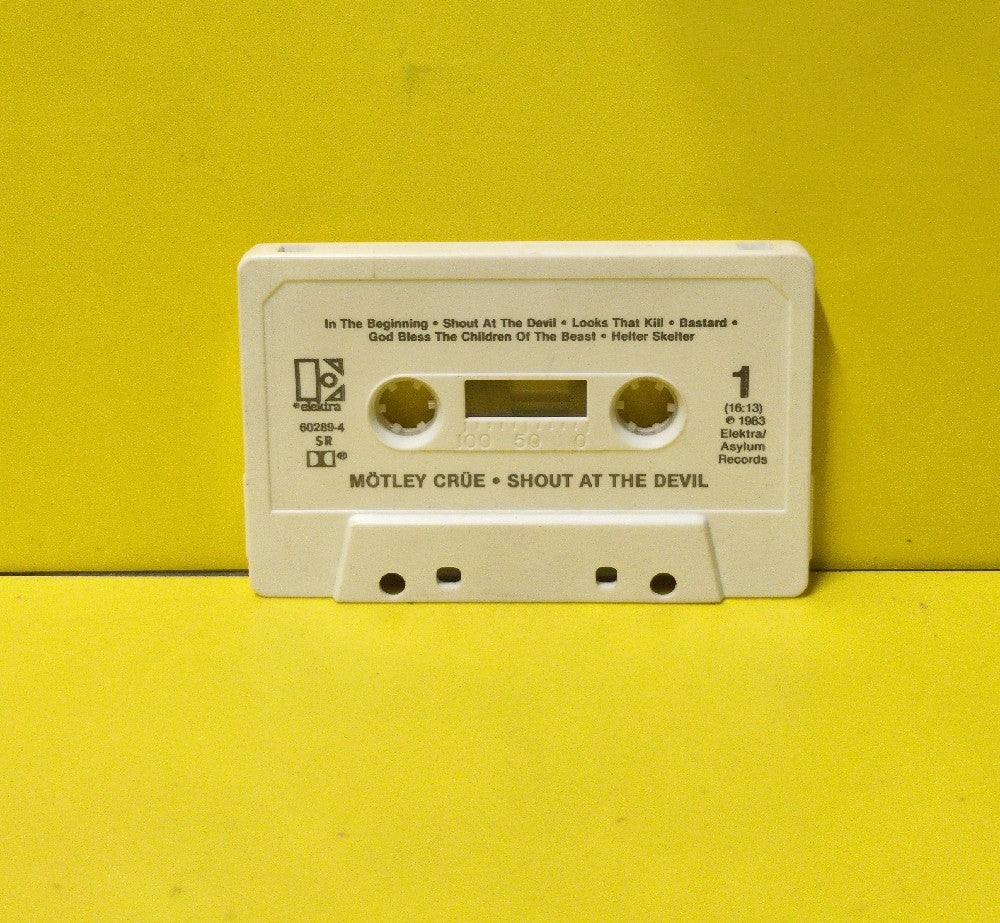 Mötley Crüe - Shout At The Devil - 1983 - 9 60289-4 - Used - EX - Cassettes - Beige Back Case - White Tape Shell - SR