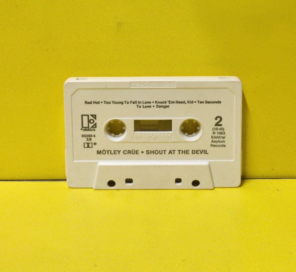 Mötley Crüe - Shout At The Devil - 1983 - 9 60289-4 - Used - EX - Cassettes - Beige Back Case - White Tape Shell - SR