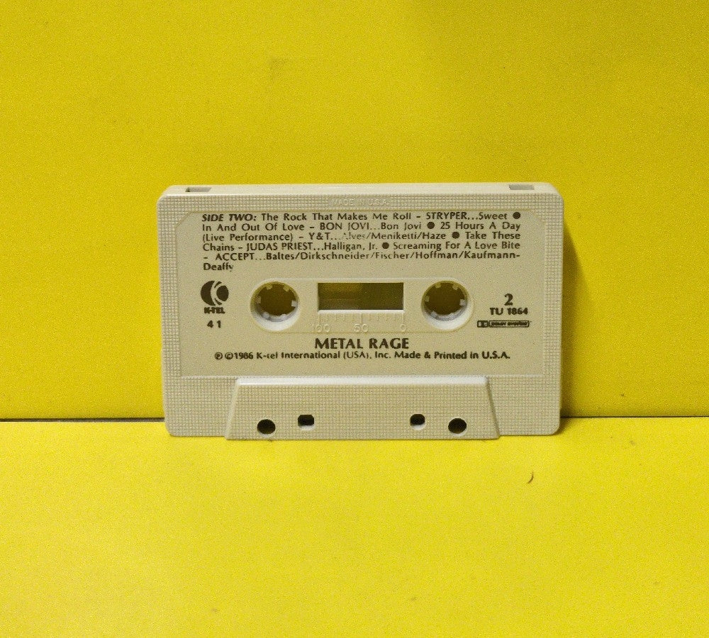 Various - Metal Rage (Masters Of Metal) - 1986 - TU 1864 - Used - EX - Cassettes