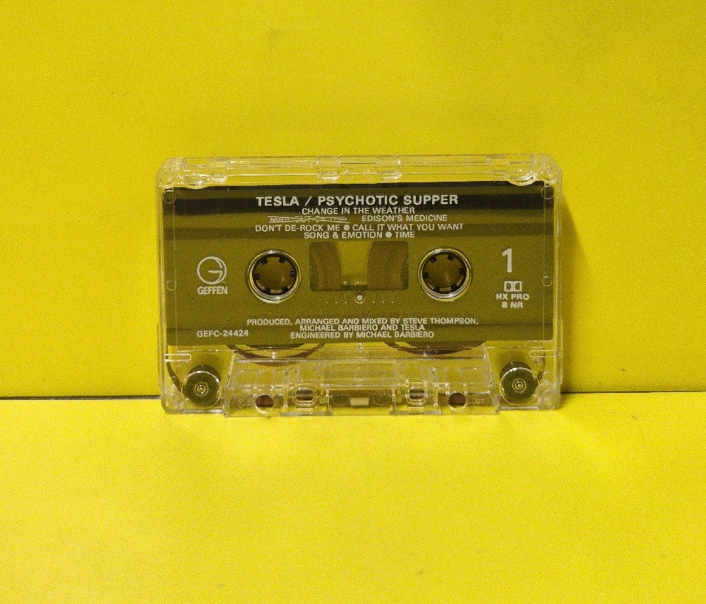 Tesla - Psychotic Supper - 1991 - GEFC-24424 - Used - EX - Cassettes