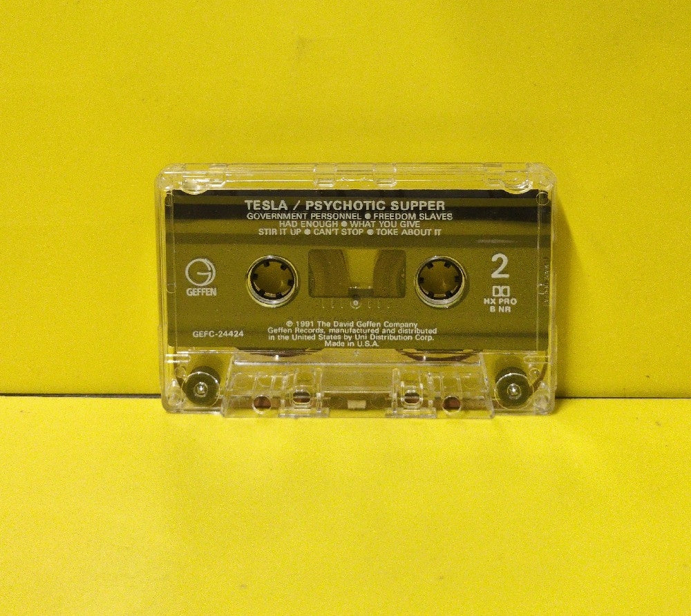 Tesla - Psychotic Supper - 1991 - GEFC-24424 - Used - EX - Cassettes