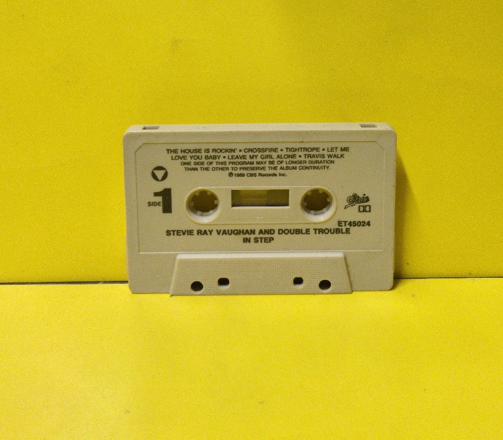 Stevie Ray Vaughan & Double Trouble - In Step - 1989 - OET 45024 - Used - EX - Cassettes - Clear Case - Beige Tape Shell