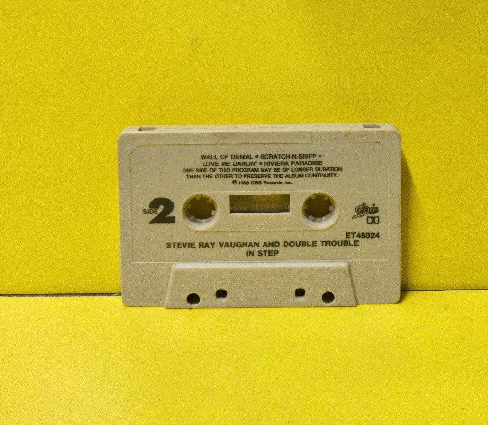 Stevie Ray Vaughan & Double Trouble - In Step - 1989 - OET 45024 - Used - EX - Cassettes - Clear Case - Beige Tape Shell