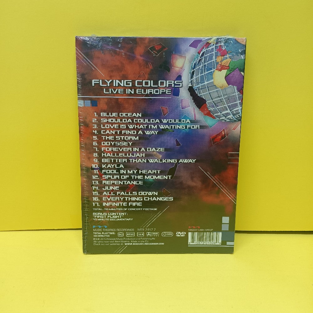 Flying Colors - Live In Europe DVD - 2013 - MTR 7417 7 - New - Sealed