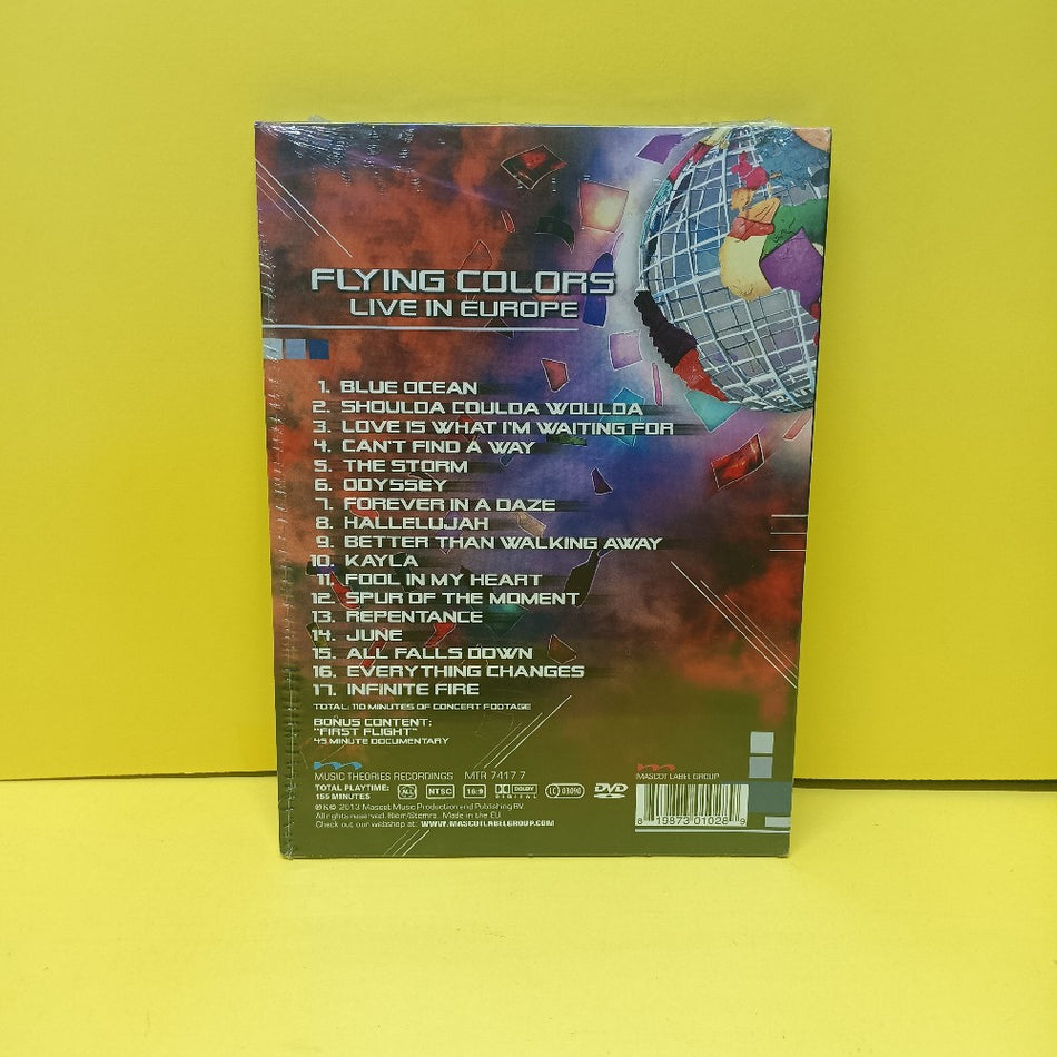 Flying Colors - Live In Europe DVD - 2013 - MTR 7417 7 - New - Sealed