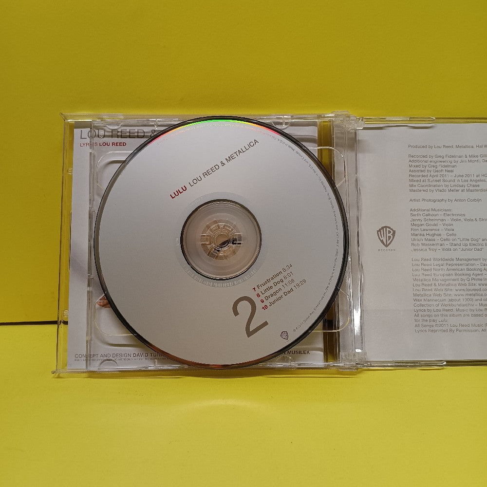 Lou Reed & Metallica - Lulu 2CD - 2011 - 2-529084 - Used - EX - CDs