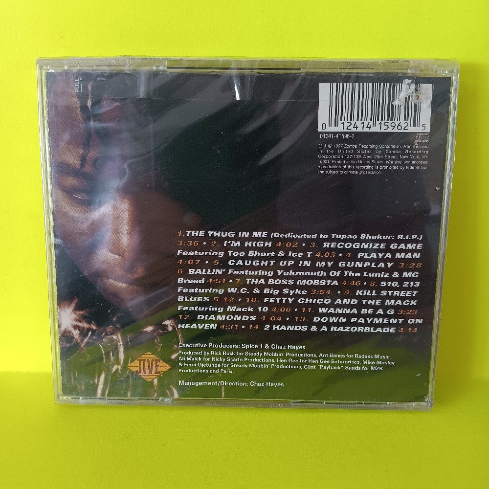Spice 1 - The Black Bossalini aka Dr. Bomb From Da Bay - 1997 - 01241-41596-2 - New - Sealed - CDs