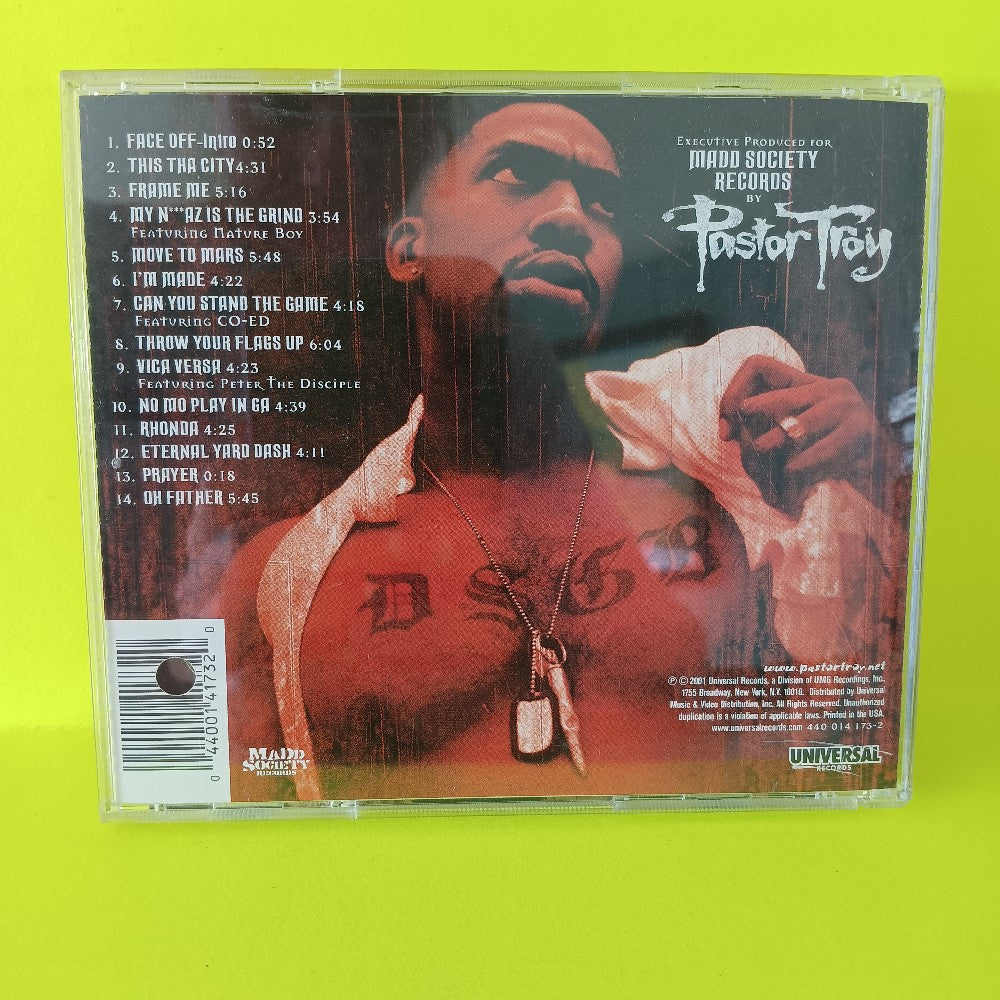 Pastor Troy - Face Off PROMO - 2001 - 440 014 173-2 - Used - EX - CDs