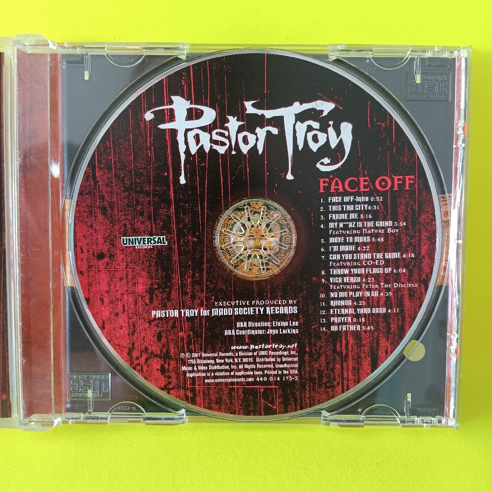 Pastor Troy - Face Off PROMO - 2001 - 440 014 173-2 - Used - EX - CDs
