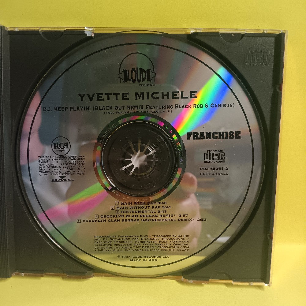 Yvette Michele Black Rob Canibus - DJ Keep Playin' PROMO Black Out Remix  - 1997 - RDJ-65261-2 - Used - EX - CDs