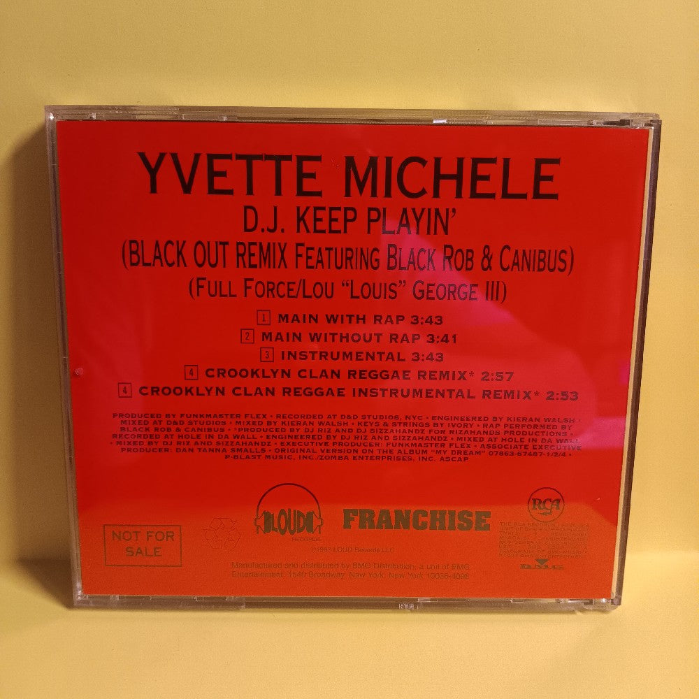 Yvette Michele Black Rob Canibus - DJ Keep Playin' PROMO Black Out Remix  - 1997 - RDJ-65261-2 - Used - EX - CDs