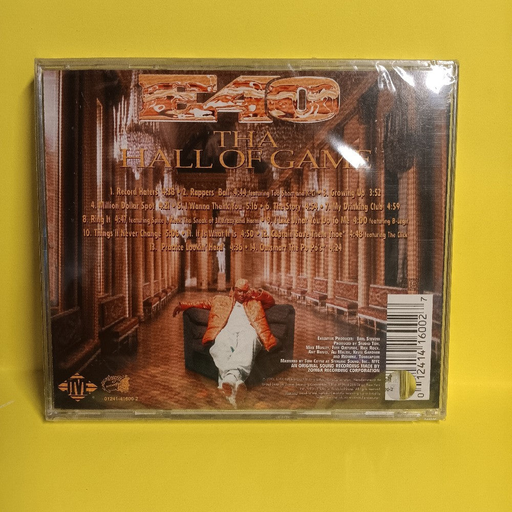 E-40 - Tha Hall Of Game - 1996 - 01241-41600-2 - New - Sealed - CDs