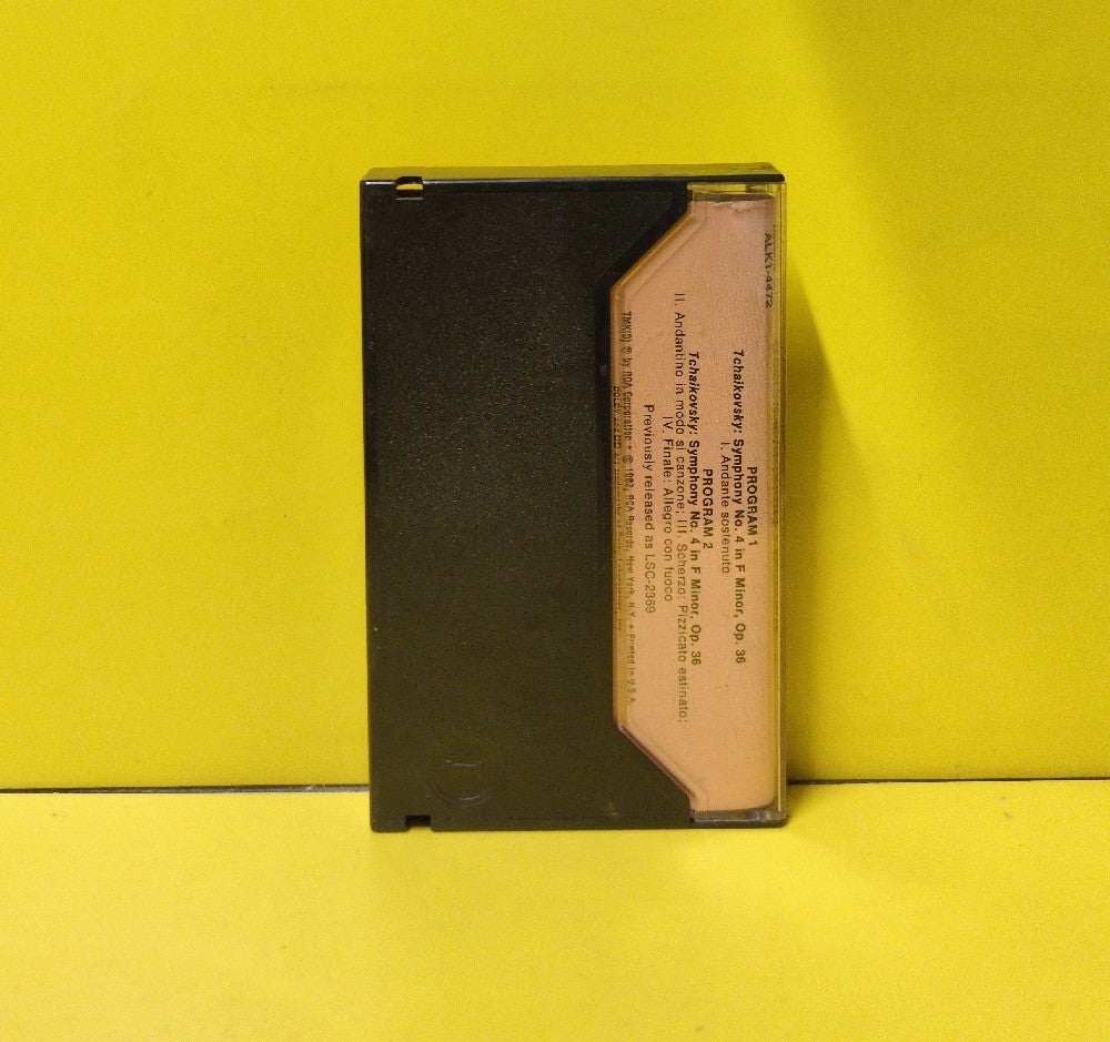 Tchaikovsky, Boston Symphony Orchestra, Pierre Monteux - Symphony No. 4 In F Minor - 1982 - ALK1-4472 - Used - EX - Cassettes - Beige Tape Shell