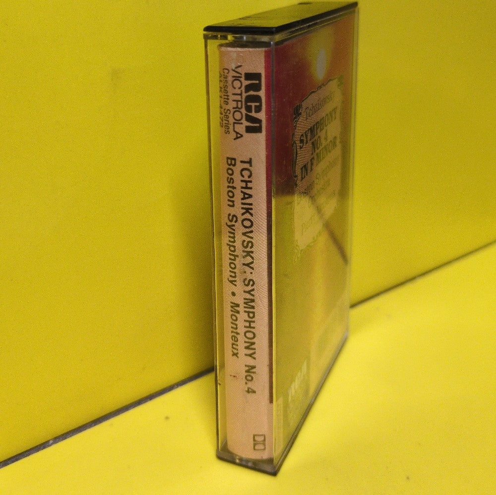Tchaikovsky, Boston Symphony Orchestra, Pierre Monteux - Symphony No. 4 In F Minor - 1982 - ALK1-4472 - Used - EX - Cassettes - Beige Tape Shell